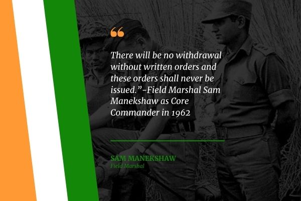 Sam Manekshaw quotes